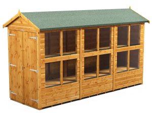 Power 12x4 Apex Potting Shed - Double Door